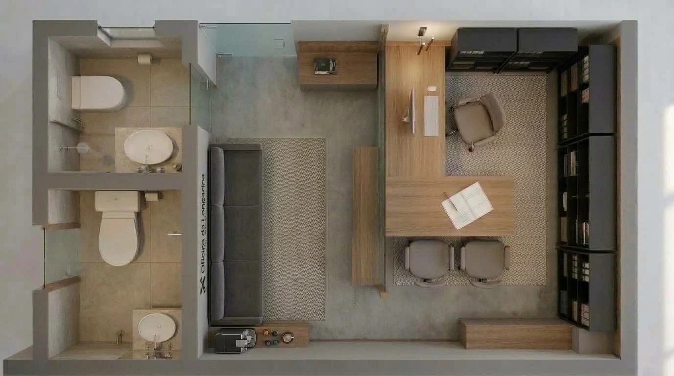 Interior design in Contemporary style — Living Room by GenRoom AI