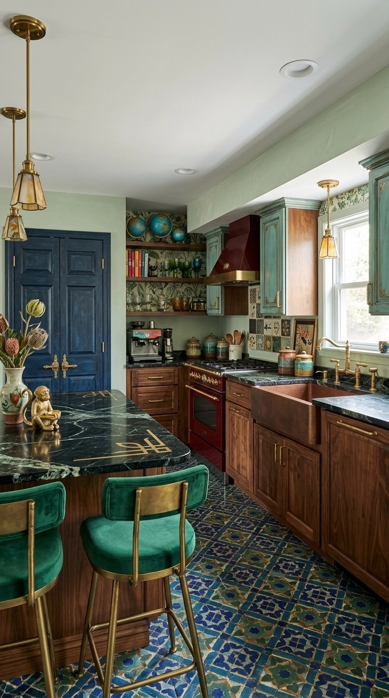 Diseño de interiores en estilo Eclectic — Cocina por GenRoom AI