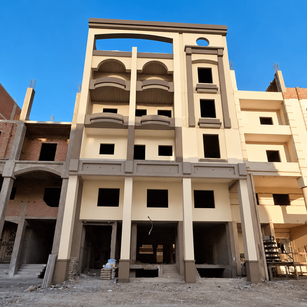 Facade design in Blacktec Facade style — Facade by GenRoom AI