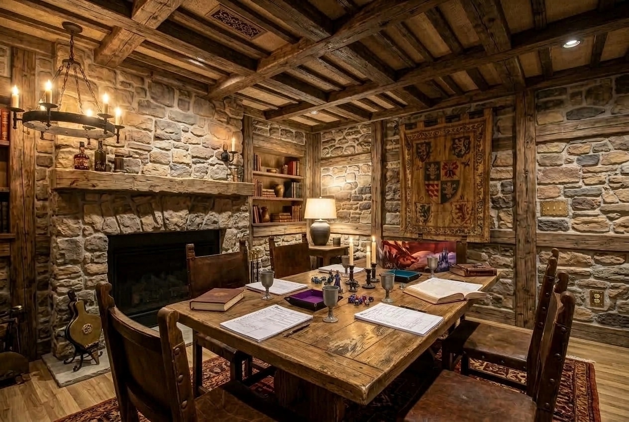 Interior design in Rustic style — Living Room by GenRoom AI
