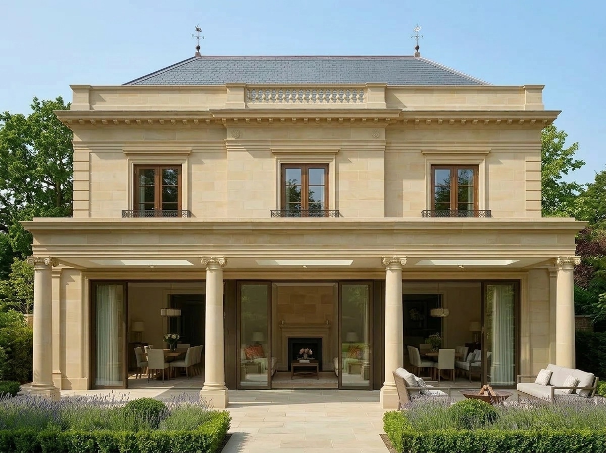 Facade design in Neoclassic Facade style — Facade by GenRoom AI