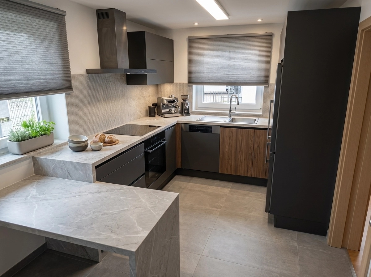 Interior design in Contemporary style — Kitchen by GenRoom AI