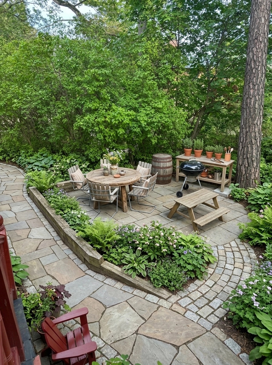 Country Rustic Garden Yard design — yard photo by GenRoom AI