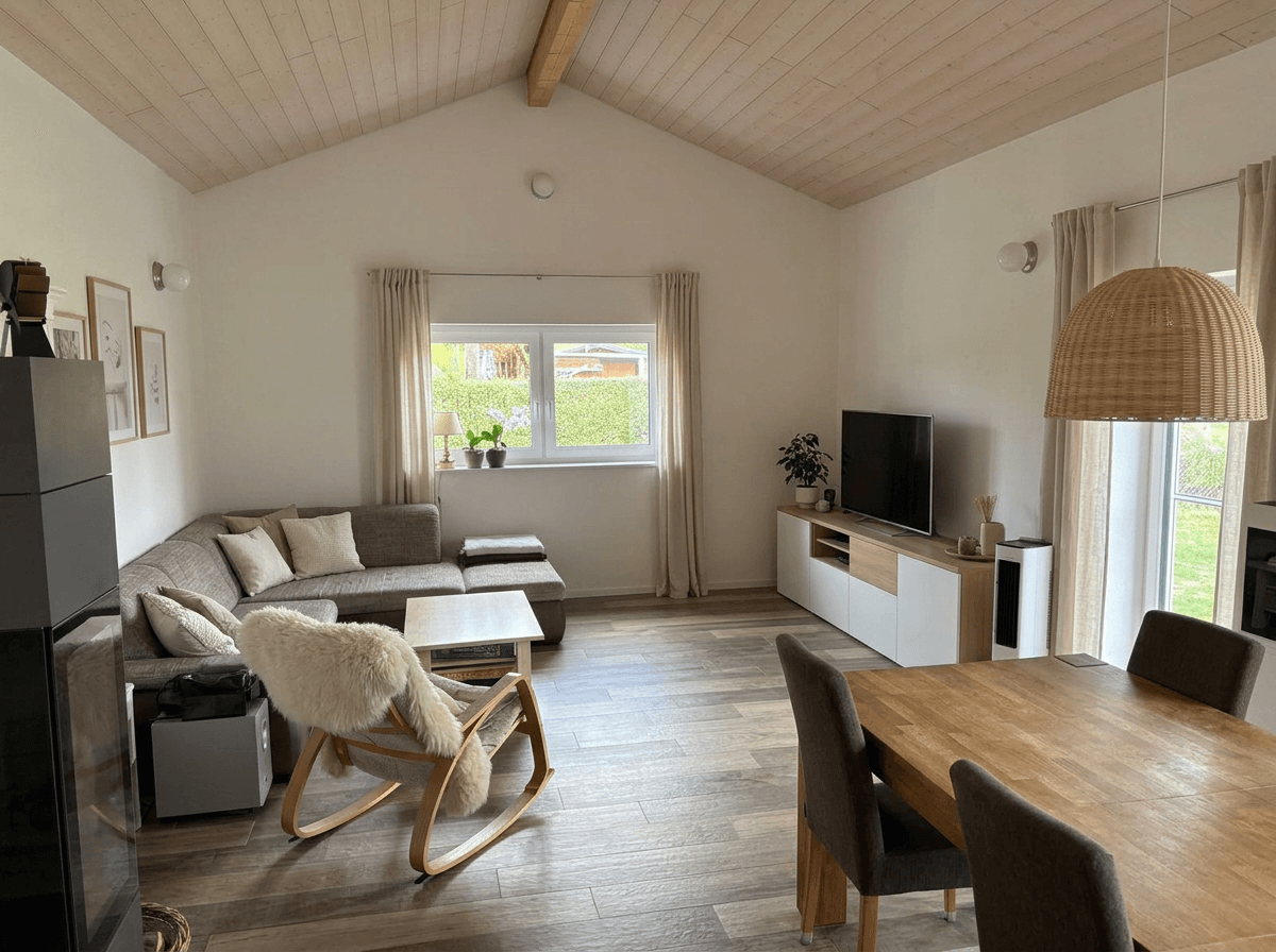 Interior design in Scandinavian style — Living Room by GenRoom AI