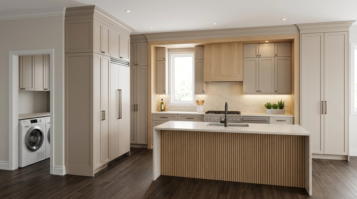 Interior design in Transitional style — Kitchen by GenRoom AI