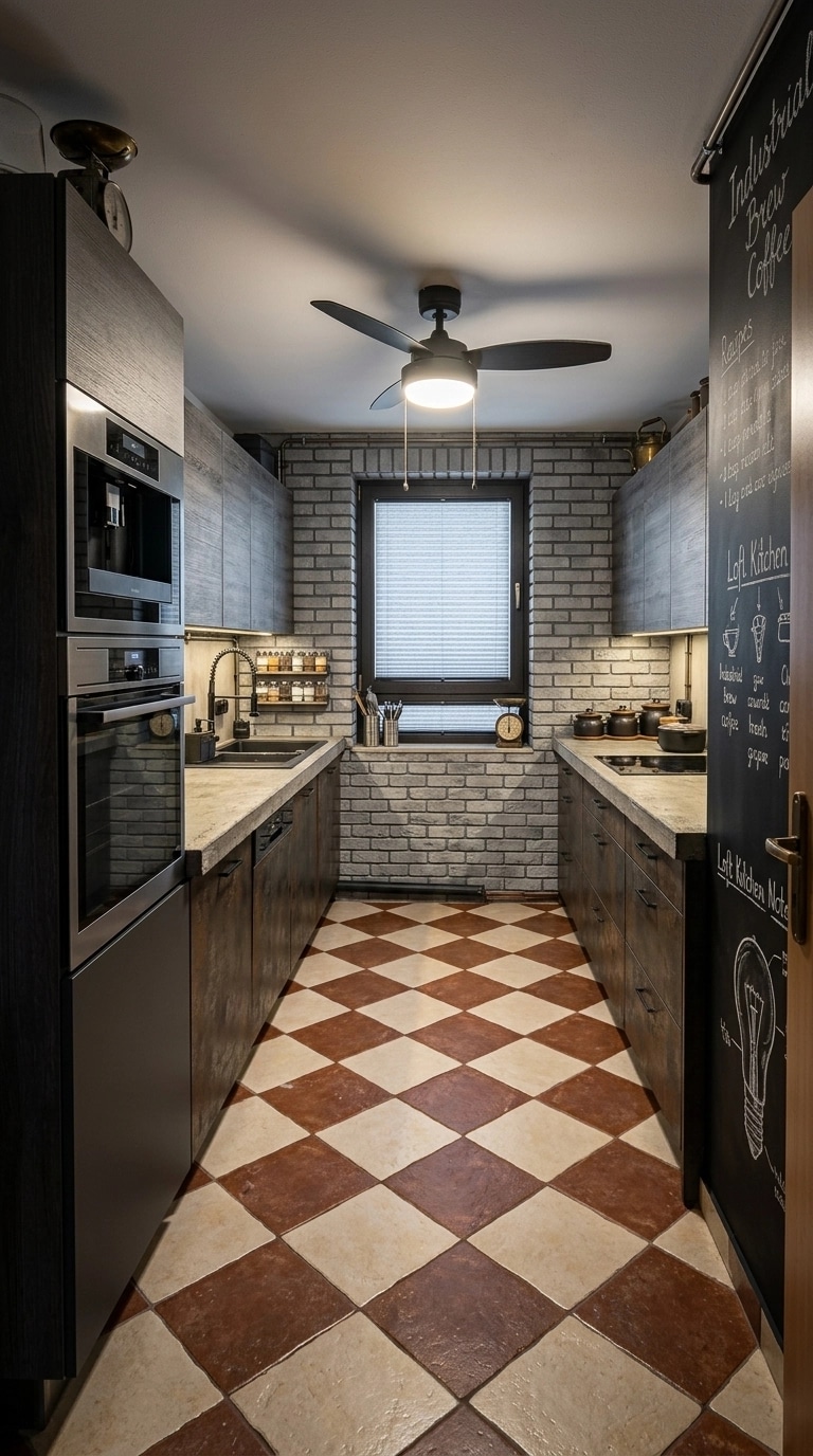 Interior design in Loft / Industrial style — Kitchen by GenRoom AI