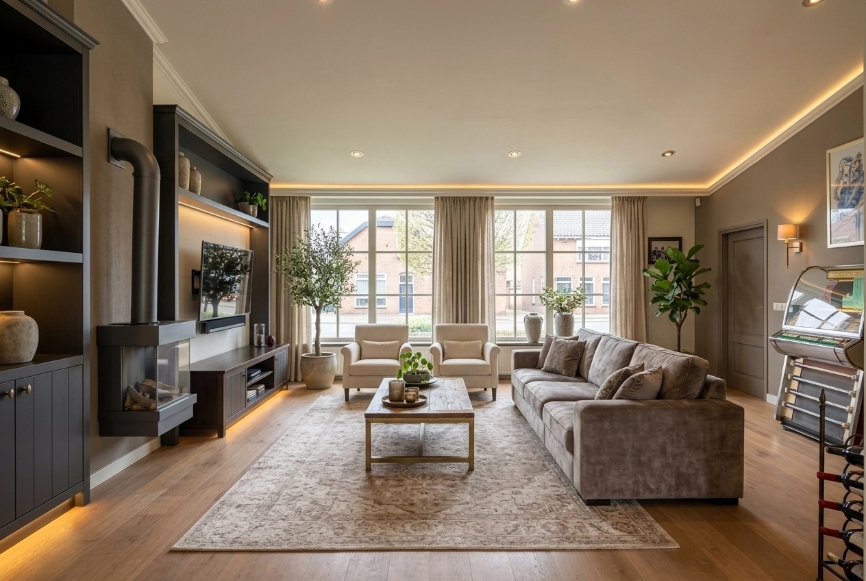 Interior design in Transitional style — Living Room by GenRoom AI