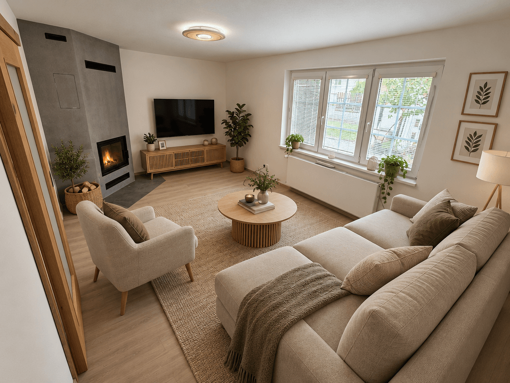 Scandinavian Living Room design — interior photo by GenRoom AI