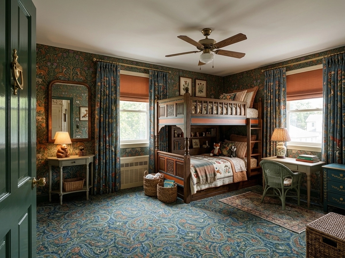 Maximalist Bedroom design — interior photo by GenRoom AI