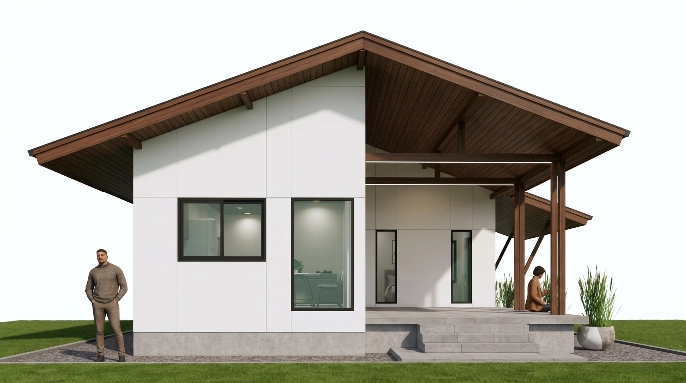 Minimalist Facade Facade design — facade photo by GenRoom AI