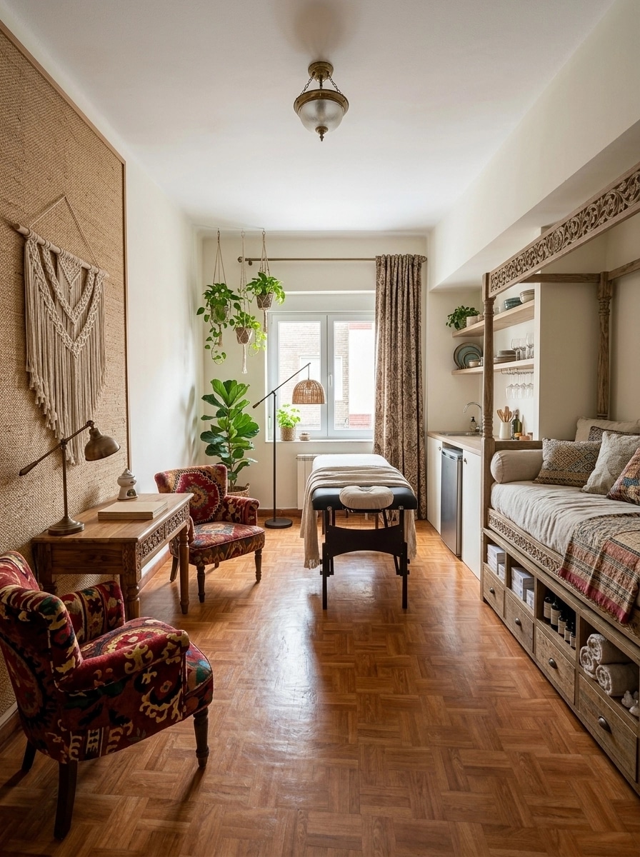 Design de interiores em estilo Bohemian — studio por GenRoom AI