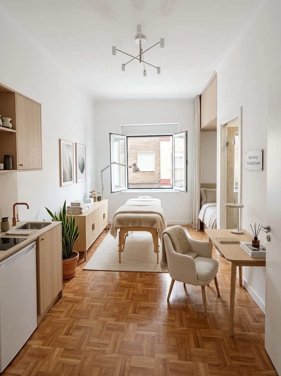 Interior design in Scandinavian style — studio by GenRoom AI