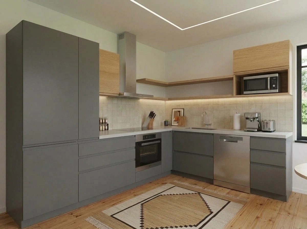 Interior design in Bauhaus style — Kitchen by GenRoom AI
