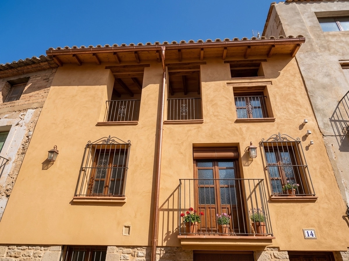 Facade design in Mediterranean Facade style — photo by GenRoom AI