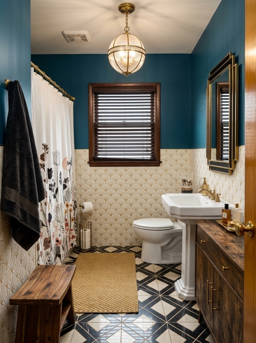 Art Deco Bagno design — interior photo by GenRoom AI