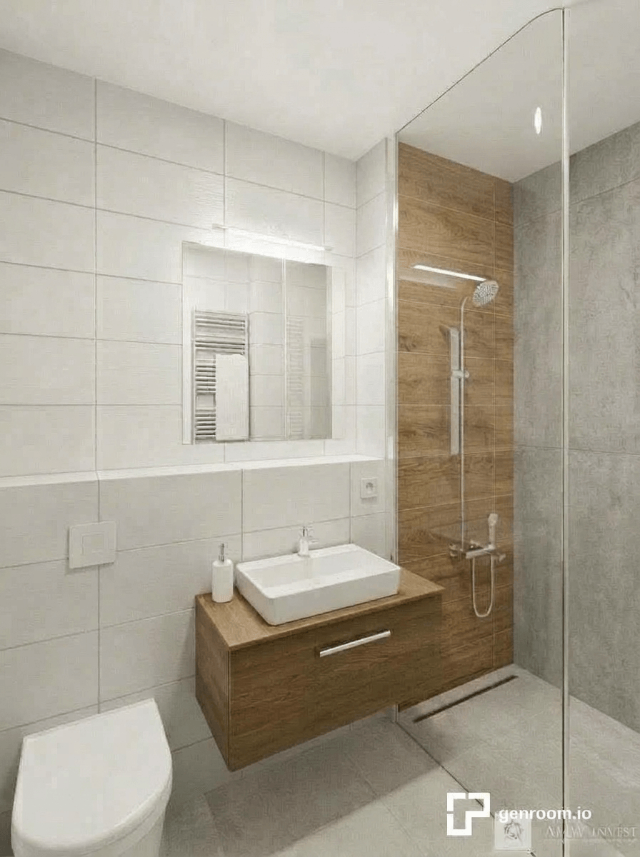 Bathroom interior in no_style style — photo by GenRoom AI