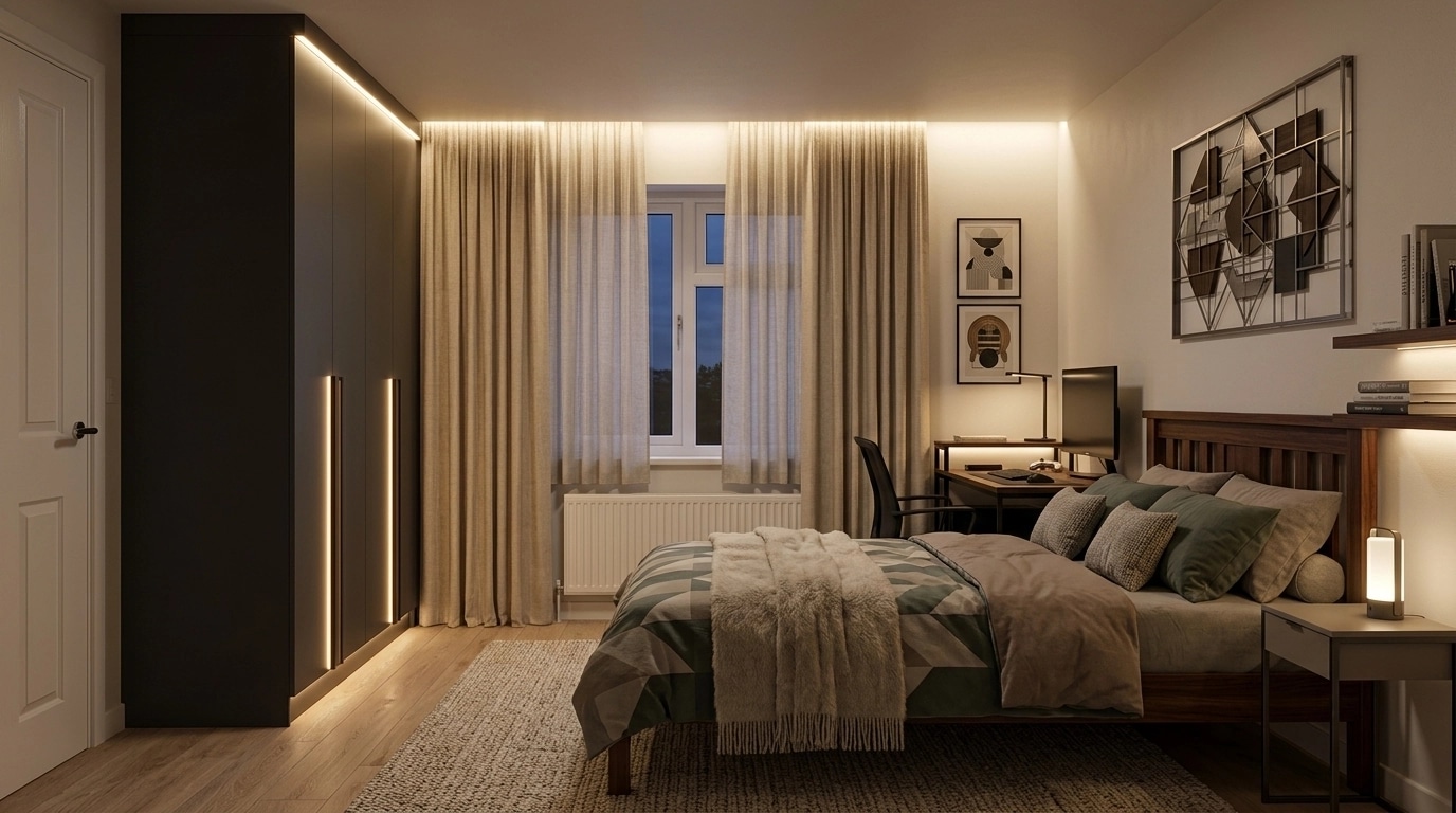 Interior design in Contemporary style — Bedroom by GenRoom AI