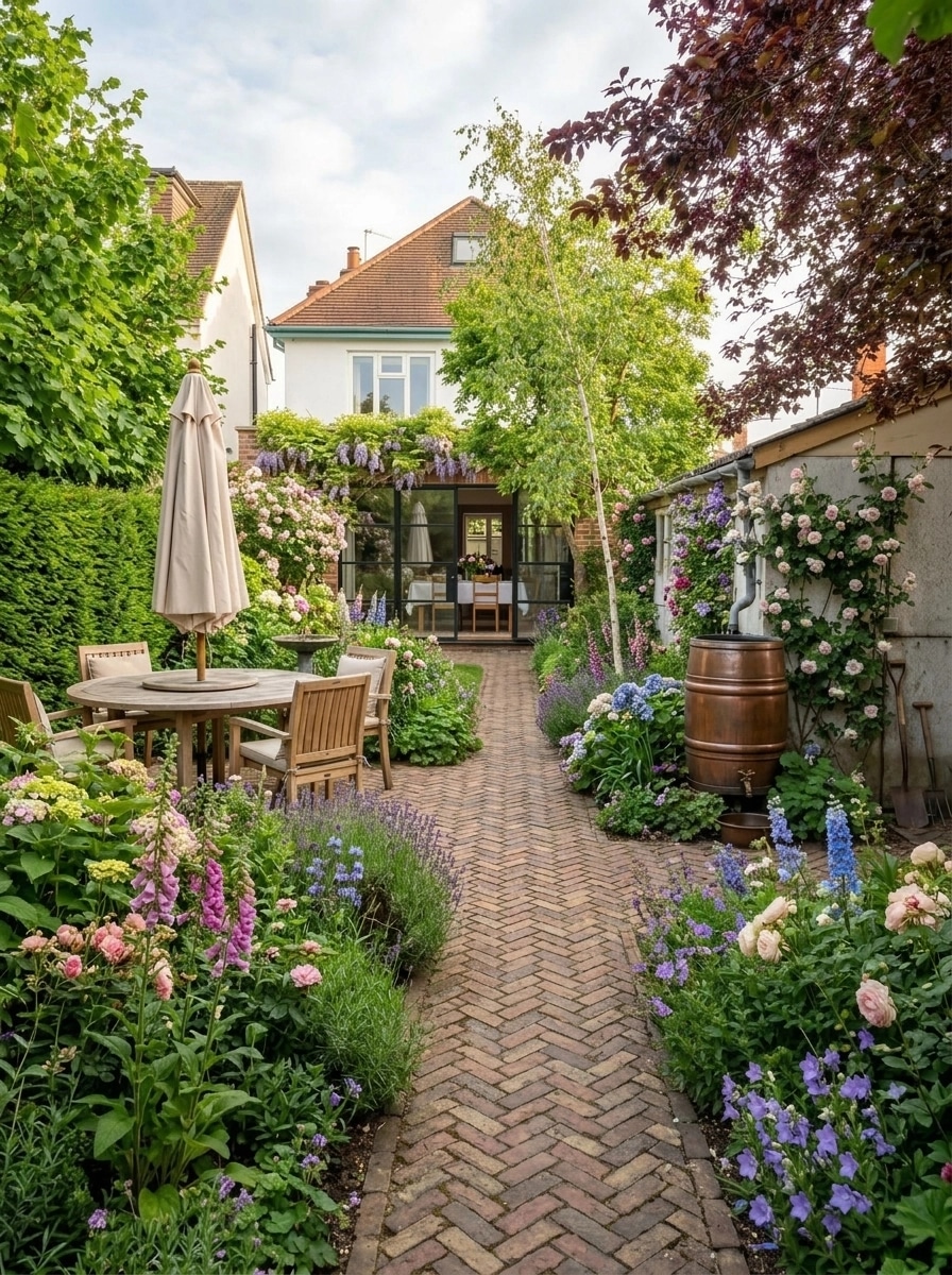 Landscape design in English Cottage Garden style — Yard by GenRoom AI