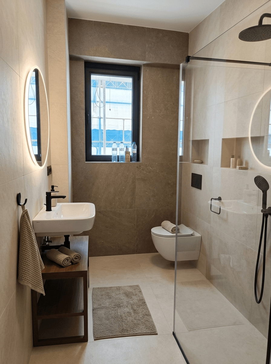 Bathroom interior in no_style style — photo by GenRoom AI