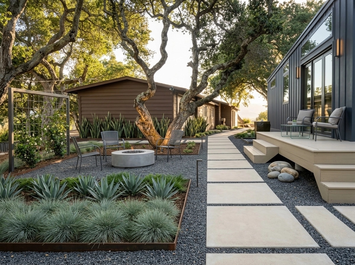 Landscape design in Minimalist Yard style — Yard by GenRoom AI