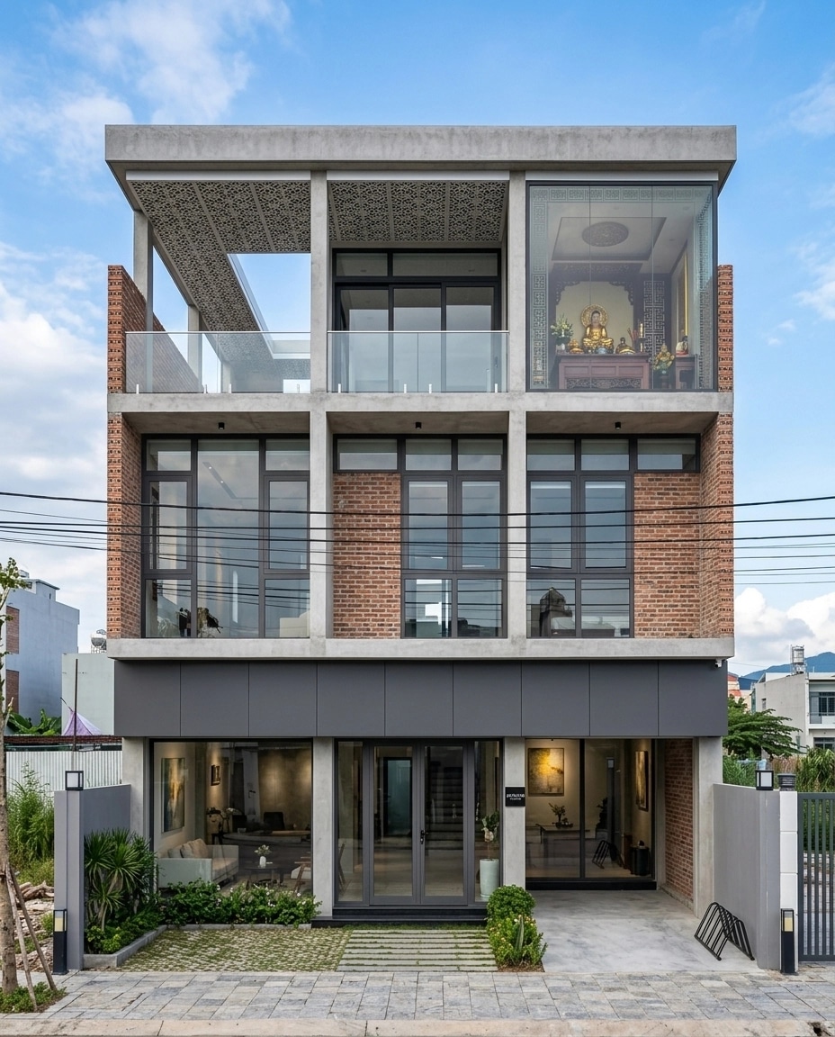 Contemporary Facade Facade design — facade photo by GenRoom AI