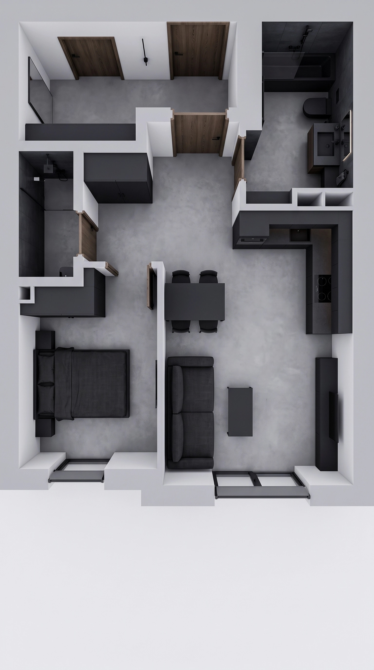 Minimalism Living Room design — interior photo by GenRoom AI