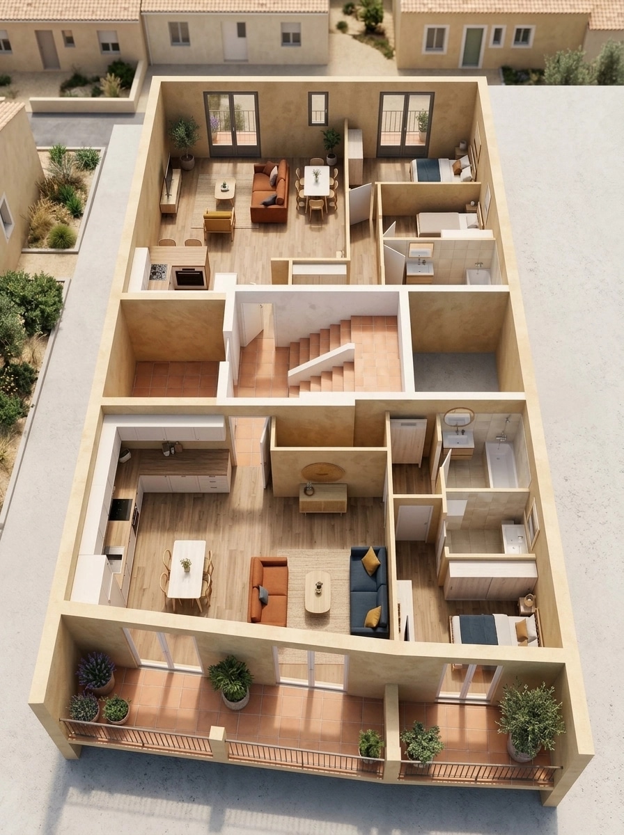 Interior design in Mediterranean style — other by GenRoom AI