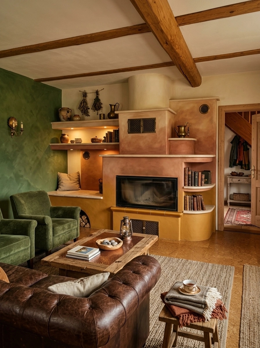 Interior design in Rustic style — Living Room by GenRoom AI