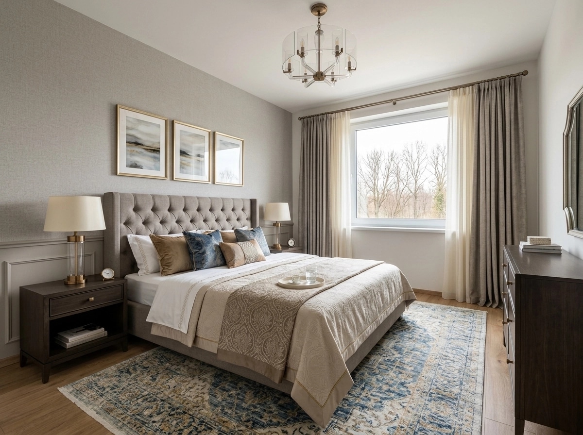 Interior design in Transitional style — Bedroom by GenRoom AI