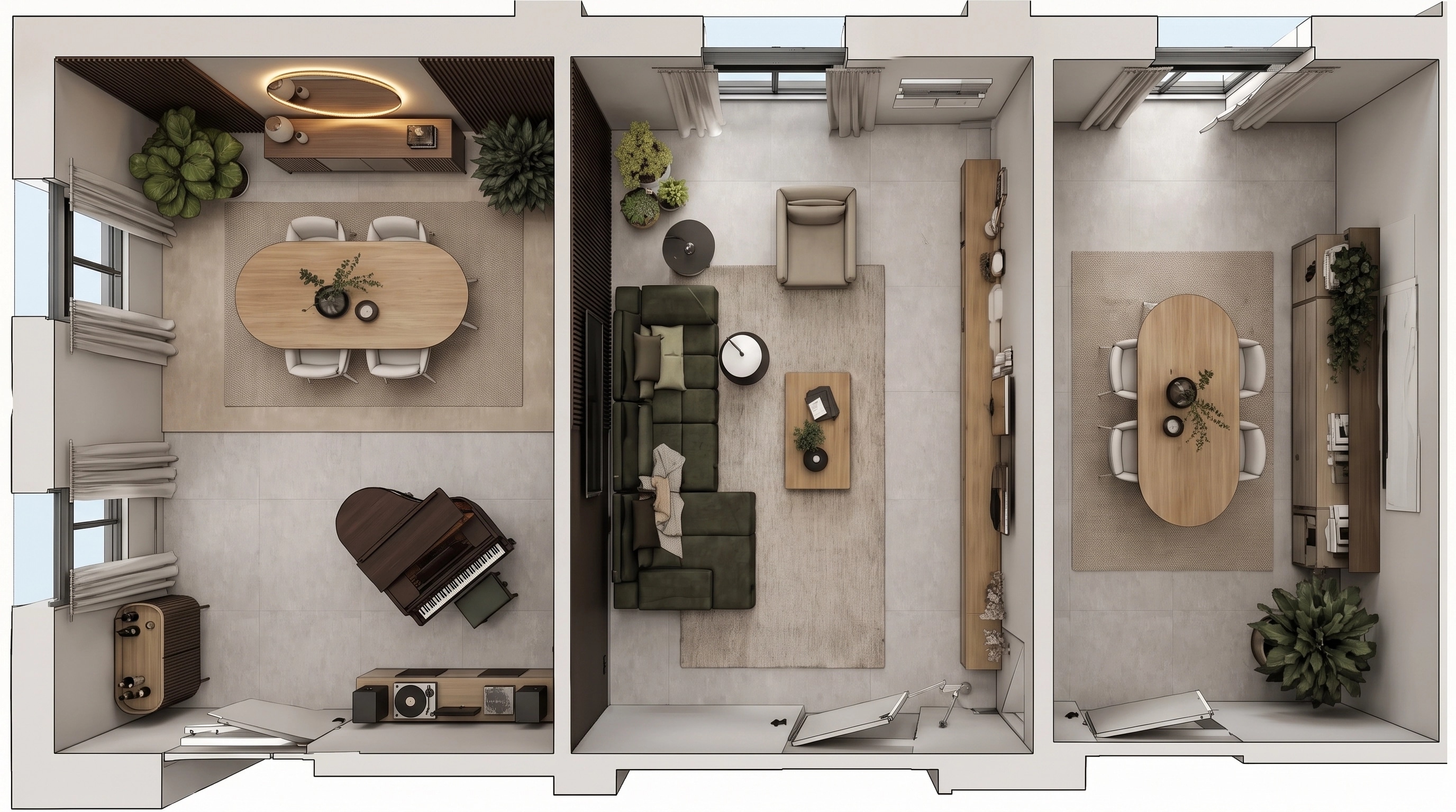 Minimalism Living Room design — interior photo by GenRoom AI
