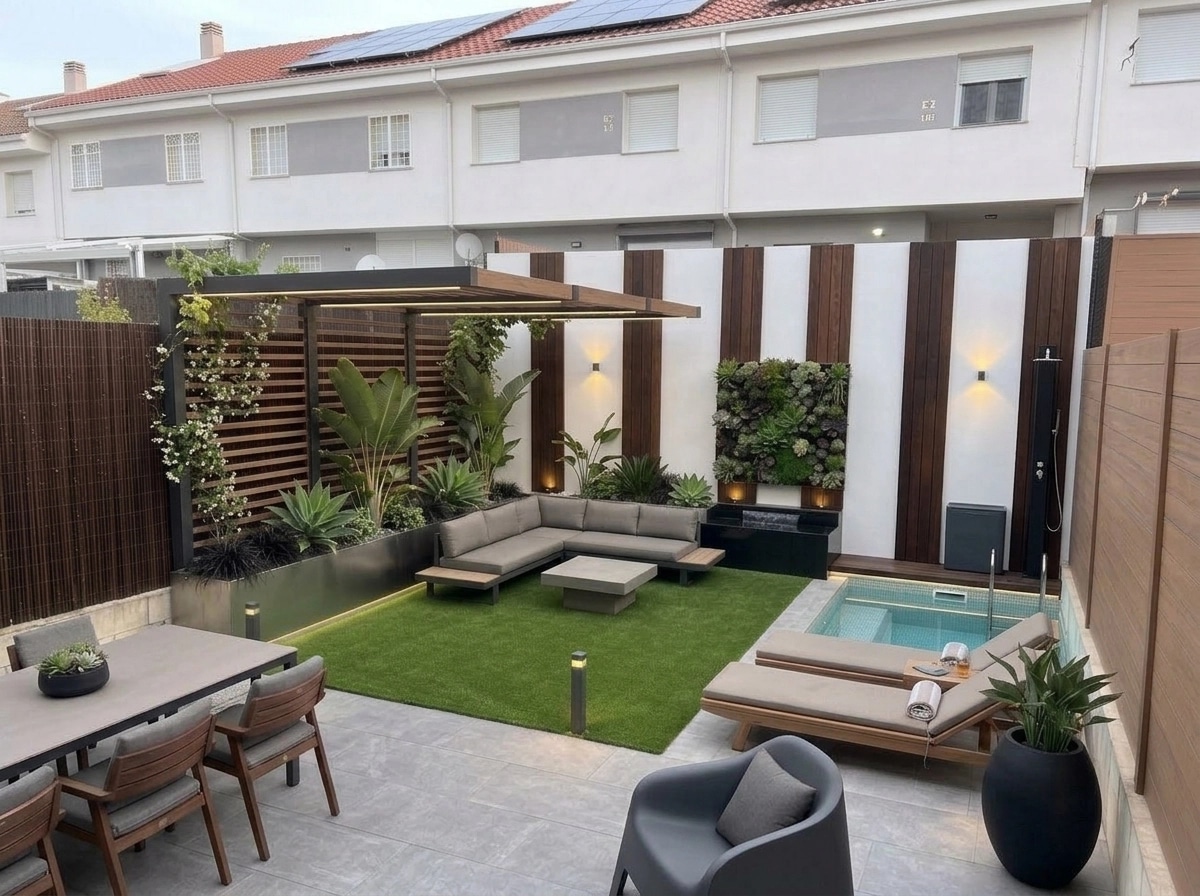 Landscape design in Contemporary Yard style — Yard by GenRoom AI