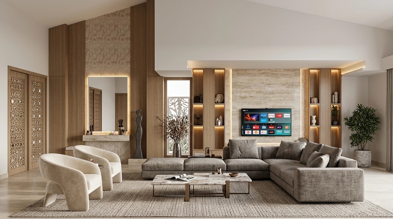 Interior design in Contemporary style — Living Room by GenRoom AI