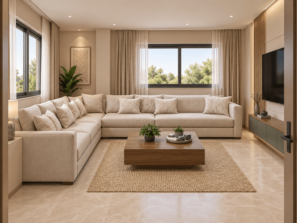 Interior design in Contemporary style — Living Room by GenRoom AI
