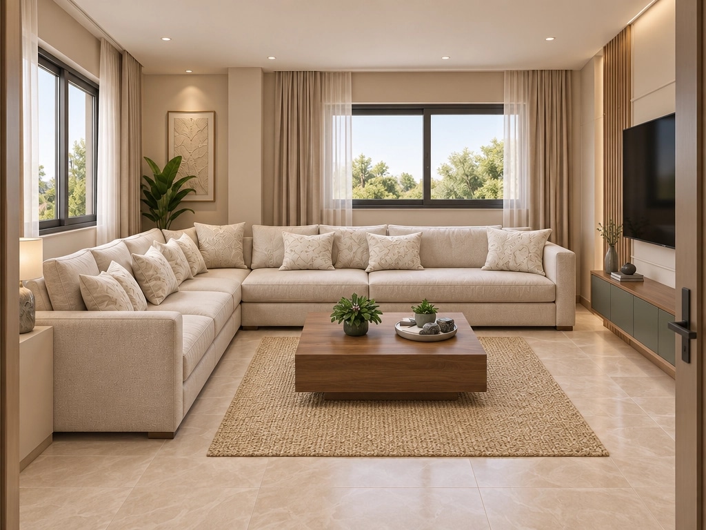 Interior design in Contemporary style — Living Room by GenRoom AI