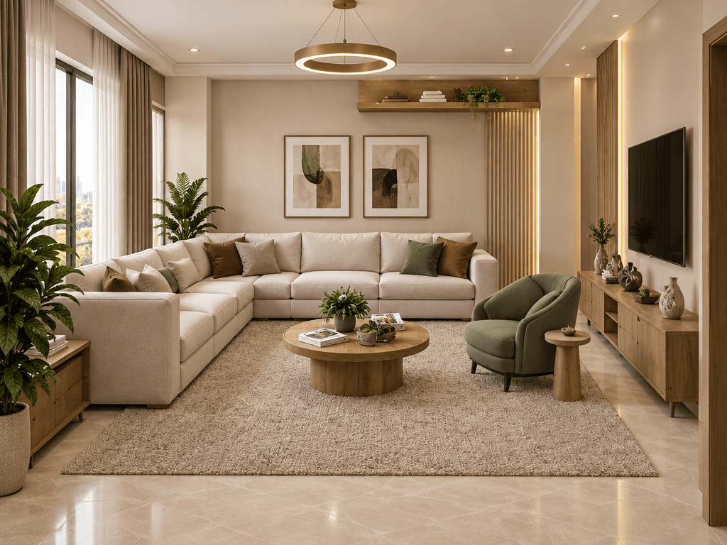 Interior design in Contemporary style — Living Room by GenRoom AI