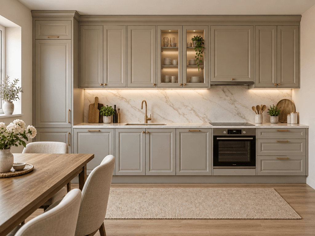 Neoclassic Kitchen design — interior photo by GenRoom AI