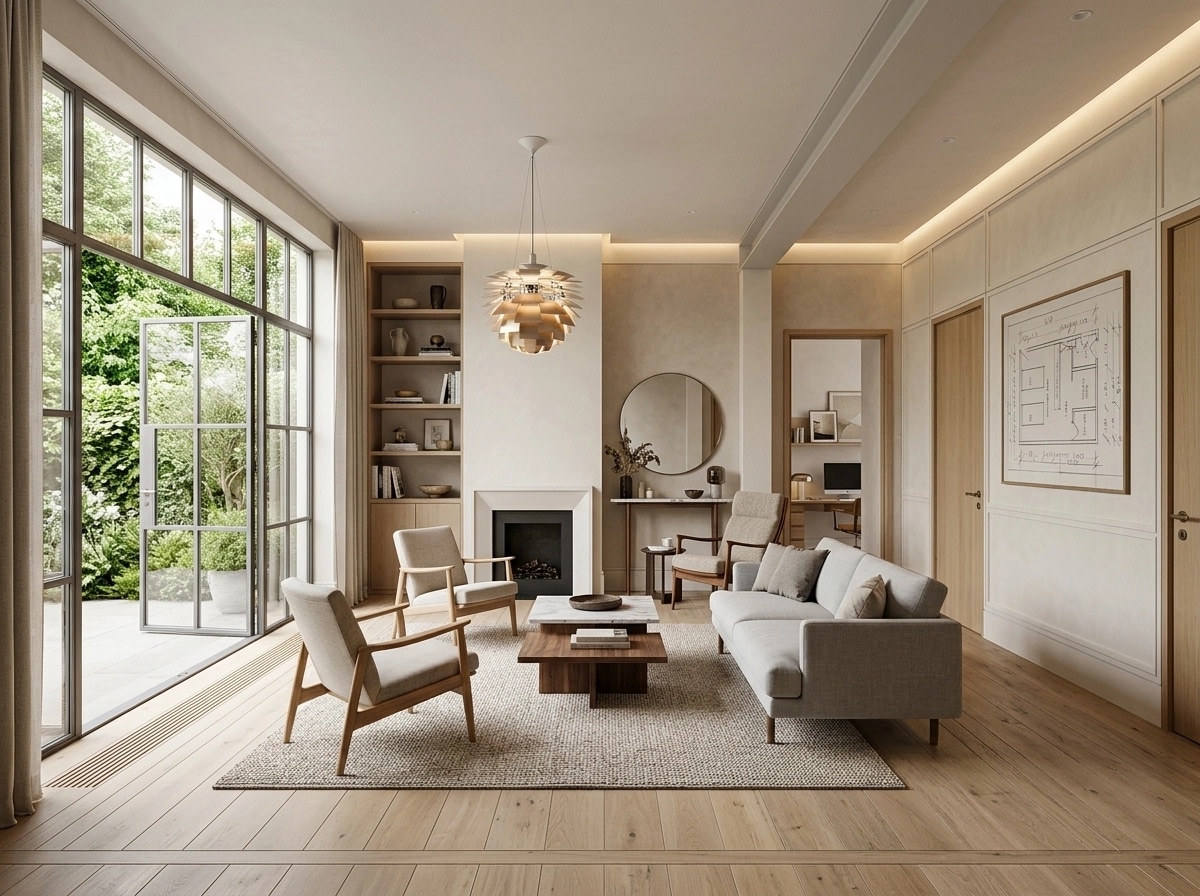 Scandinavian Living Room design — interior photo by GenRoom AI