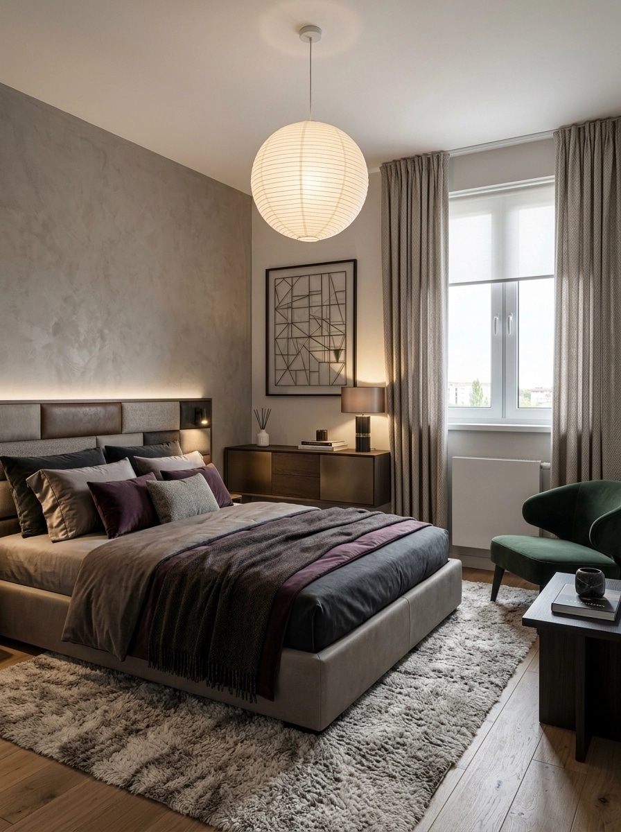 Contemporary Bedroom design — interior photo by GenRoom AI