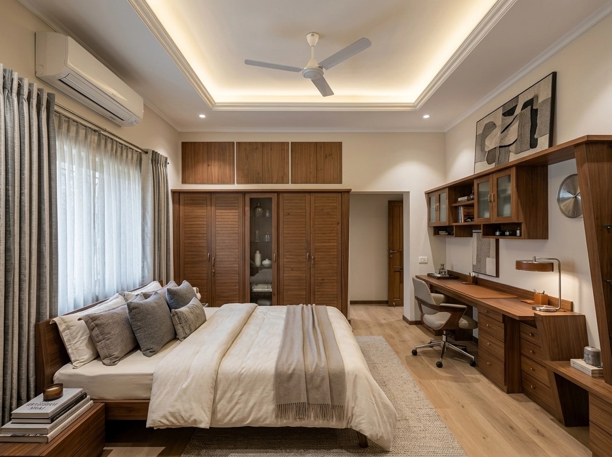 Contemporary Bedroom design — interior photo by GenRoom AI