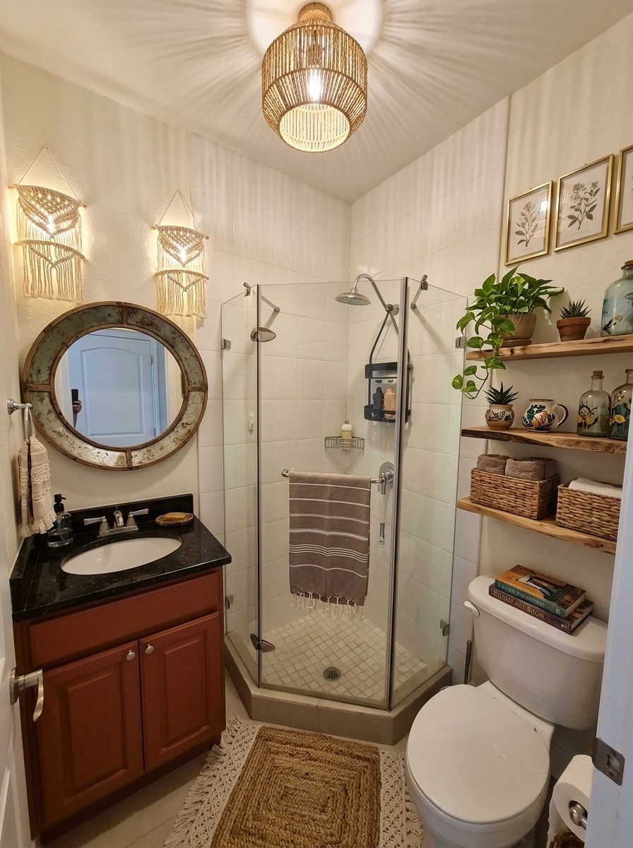 Interior design in Bohemian style — Bathroom by GenRoom AI