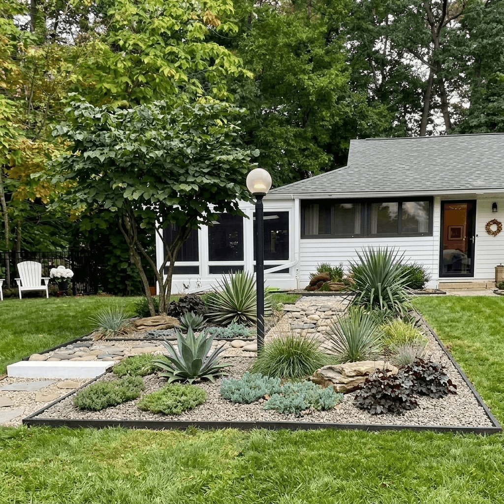 Yard design in no_style style — photo by GenRoom AI