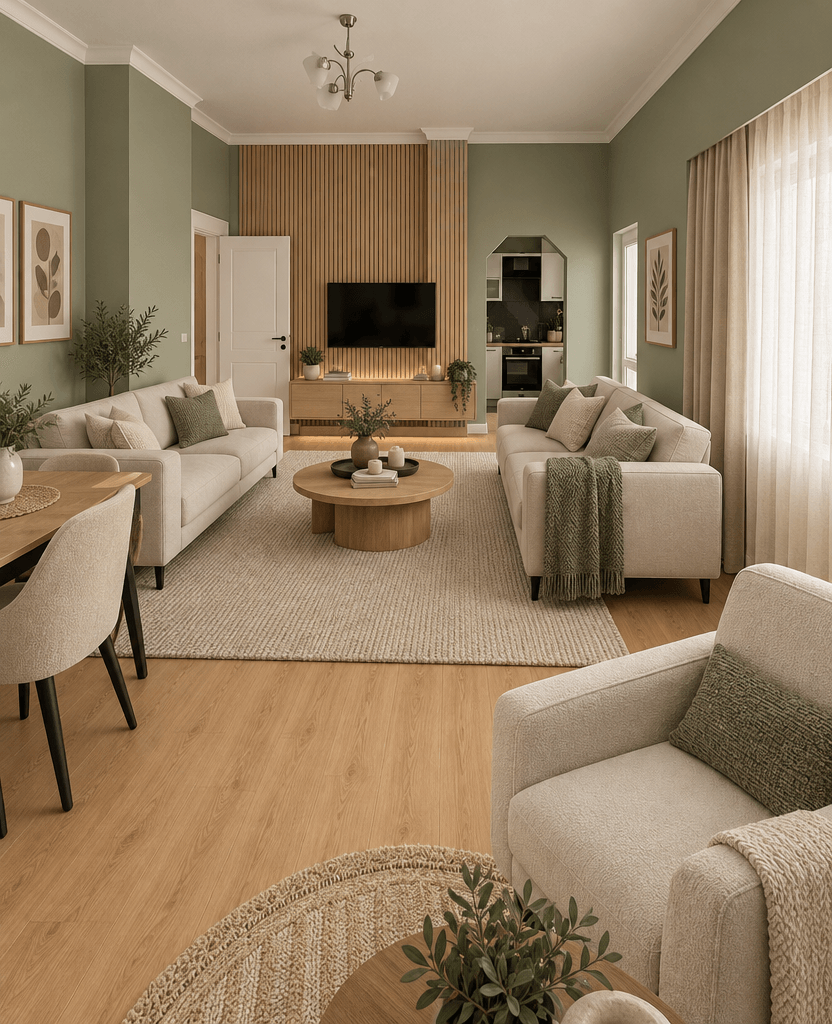 Interior design in Contemporary style — Living Room by GenRoom AI
