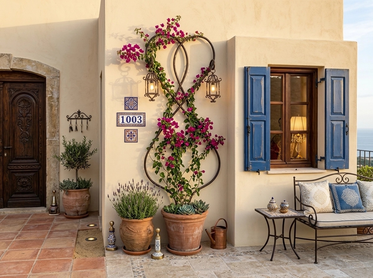 Facade design in Mediterranean Facade style — photo by GenRoom AI