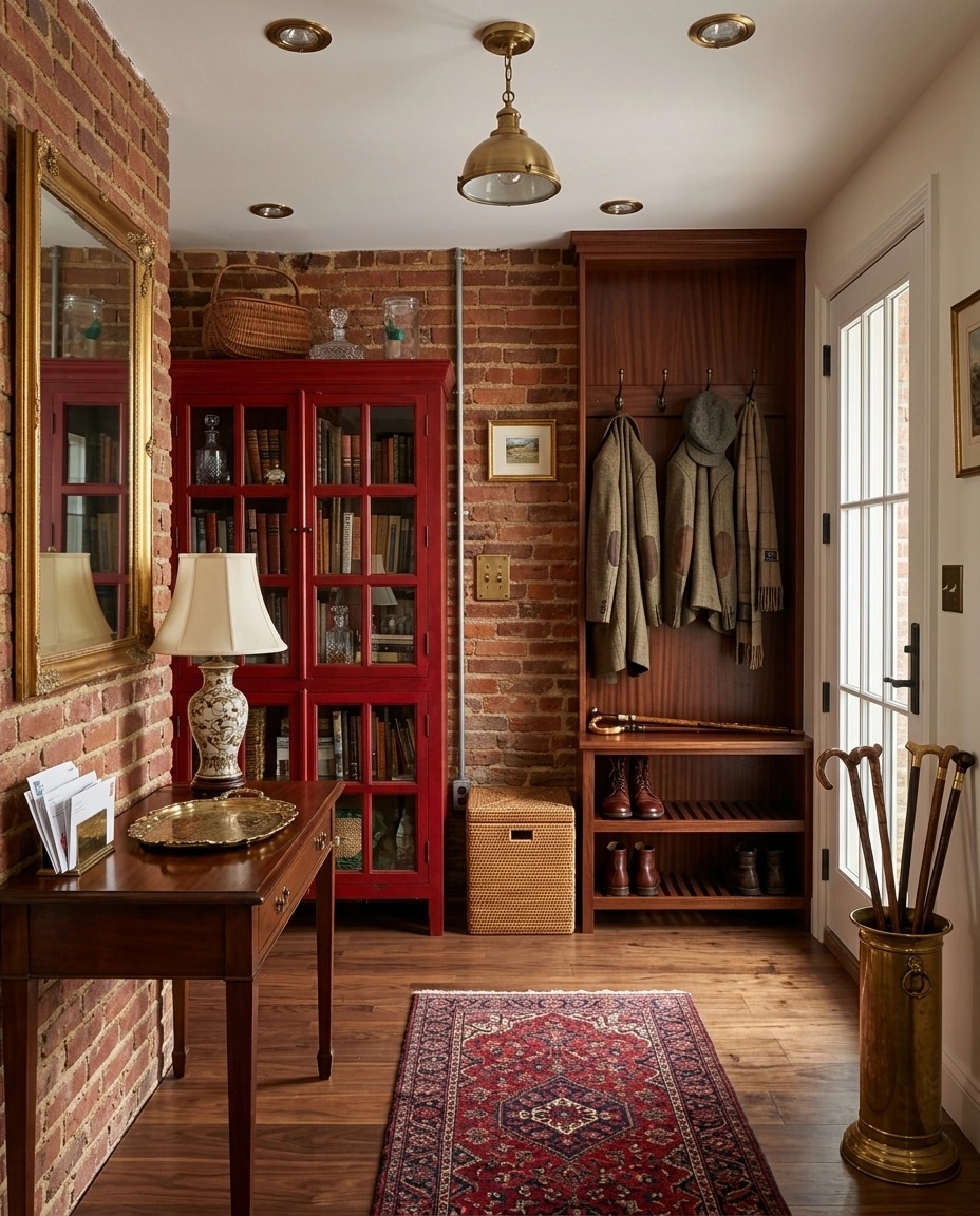 Hallway interior in British style — photo by GenRoom AI