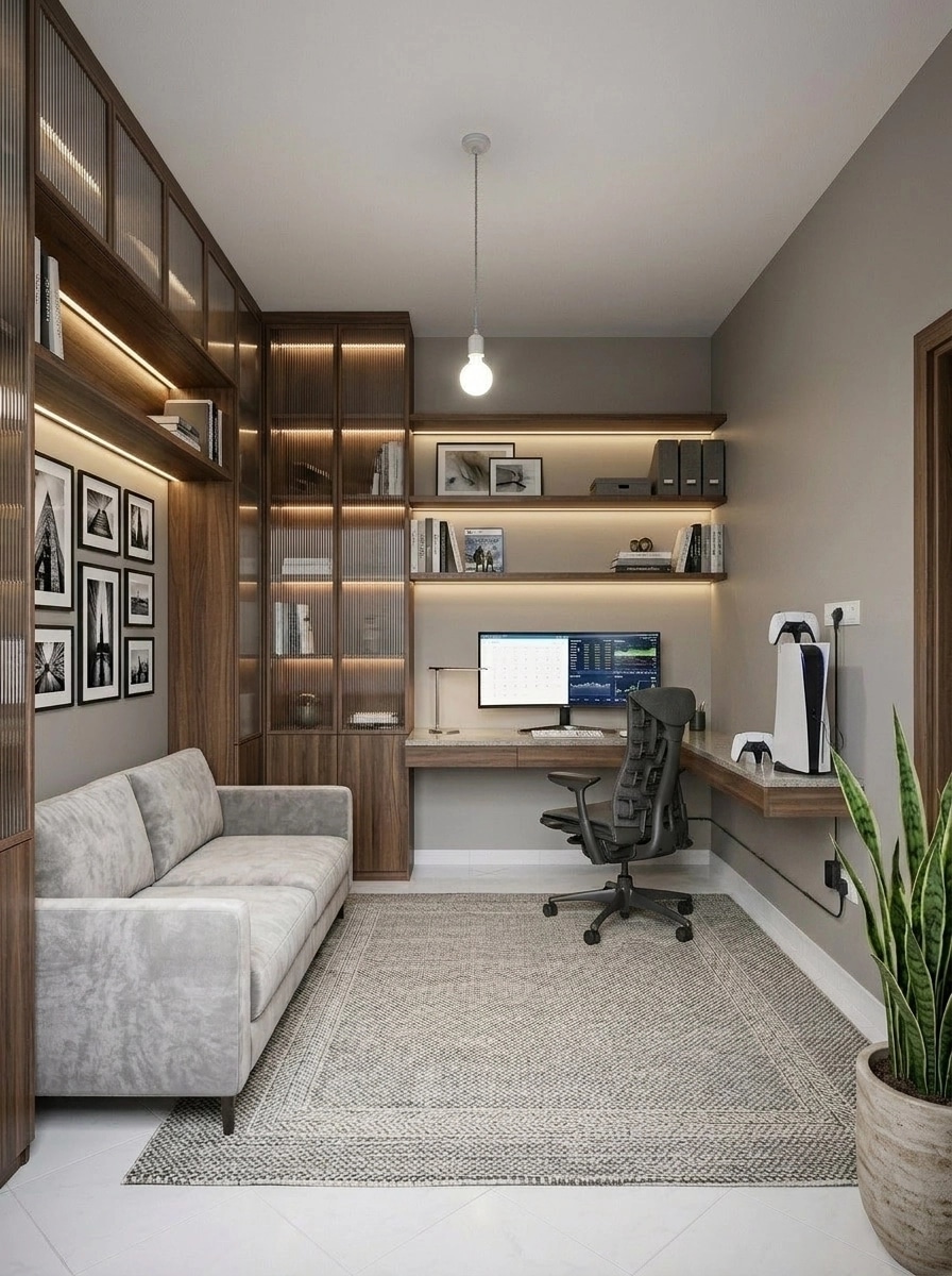 Interior design in Contemporary style — home_office by GenRoom AI