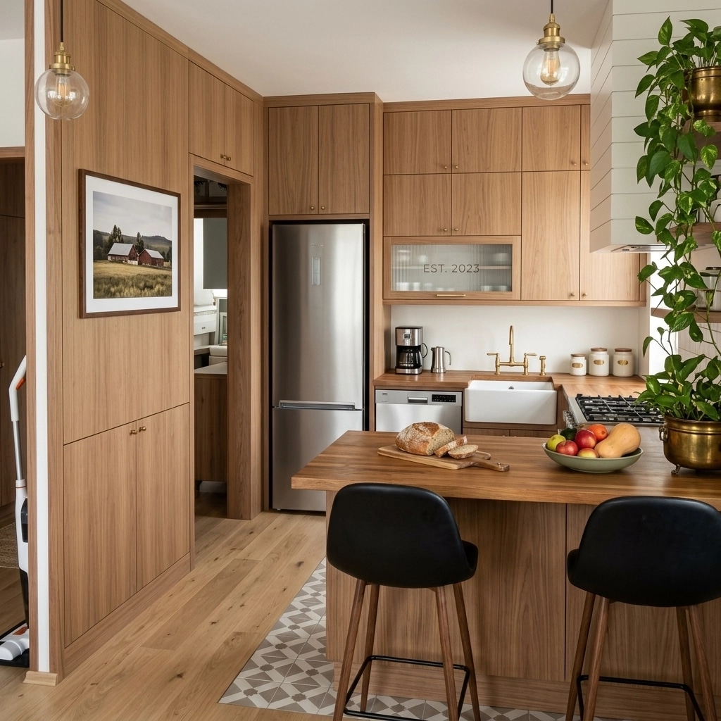 Interior design in Modern Farmhouse style — Kitchen by GenRoom AI