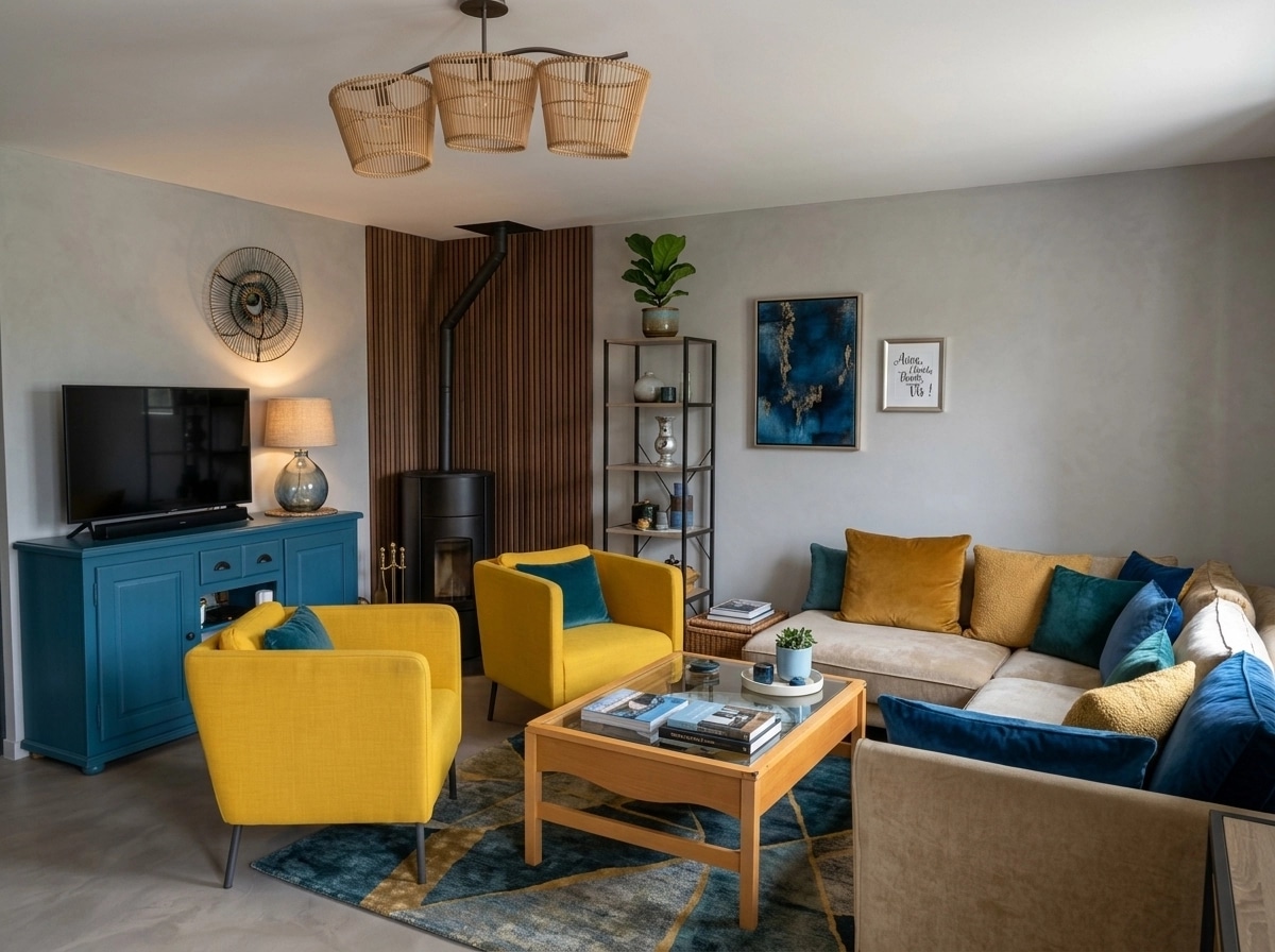 Interior design in Contemporary style — Living Room by GenRoom AI