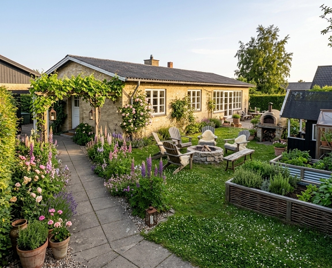 Country Rustic Garden Yard design — yard photo by GenRoom AI