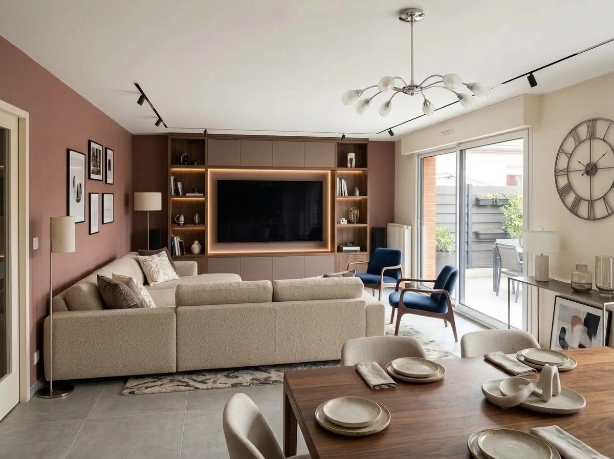 Interior design in Contemporary style — Living Room by GenRoom AI