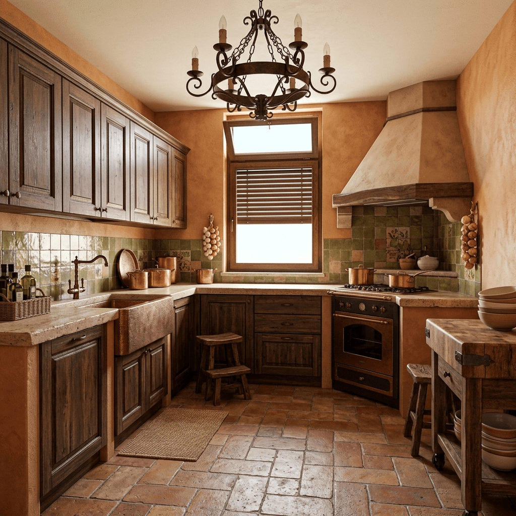 Tuscan Kitchen design — interior photo by GenRoom AI